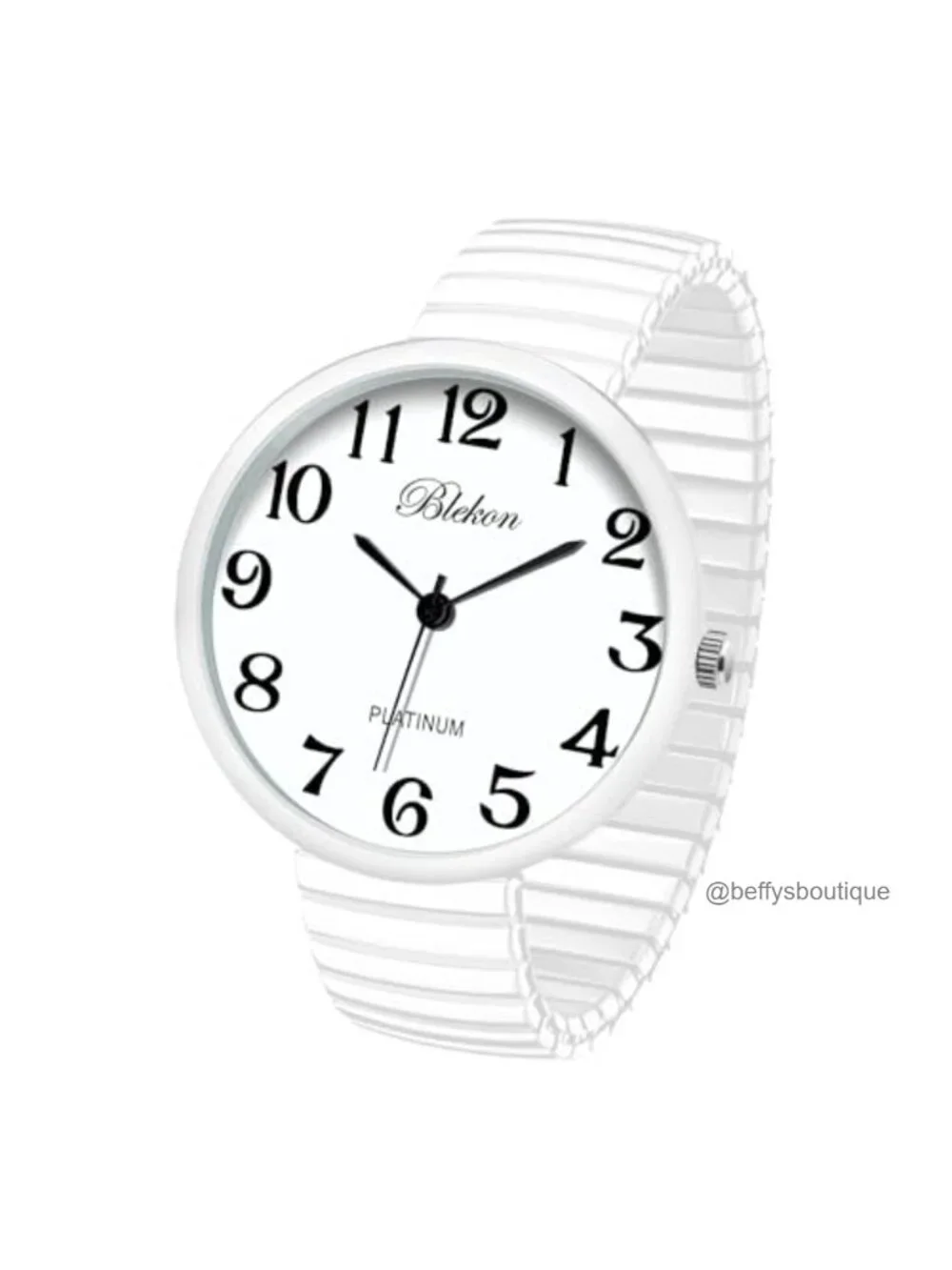 Women's Quartz Wrist Watch Alloy Case Stretch Band Analog